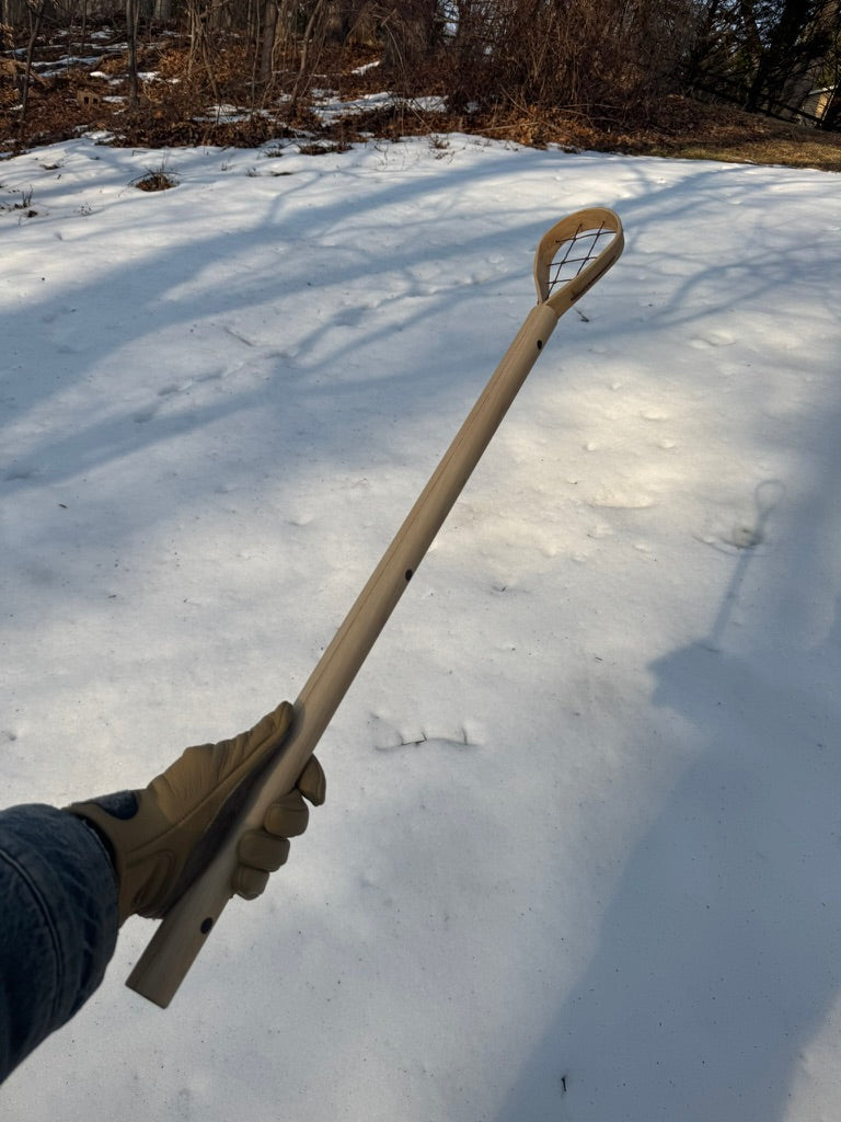 Traditional Cherokee Stickball Sticks – Handmade Split Shaft Hickory or Ash Pair