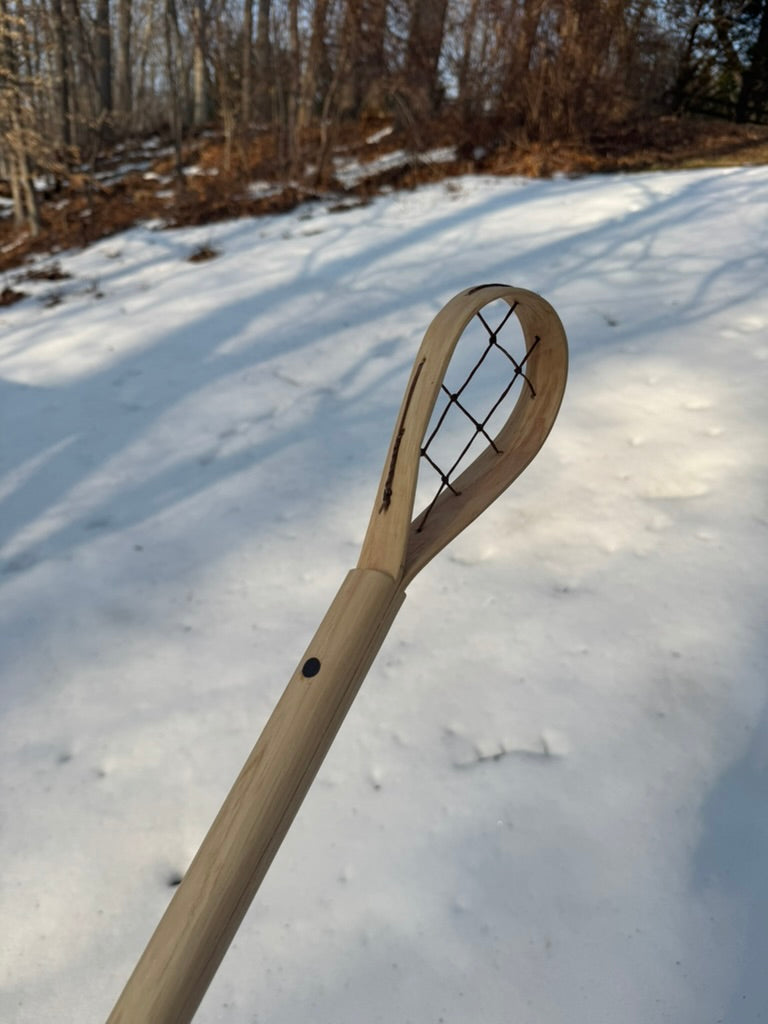 Traditional Cherokee Stickball Sticks – Handmade Split Shaft Hickory or Ash Pair